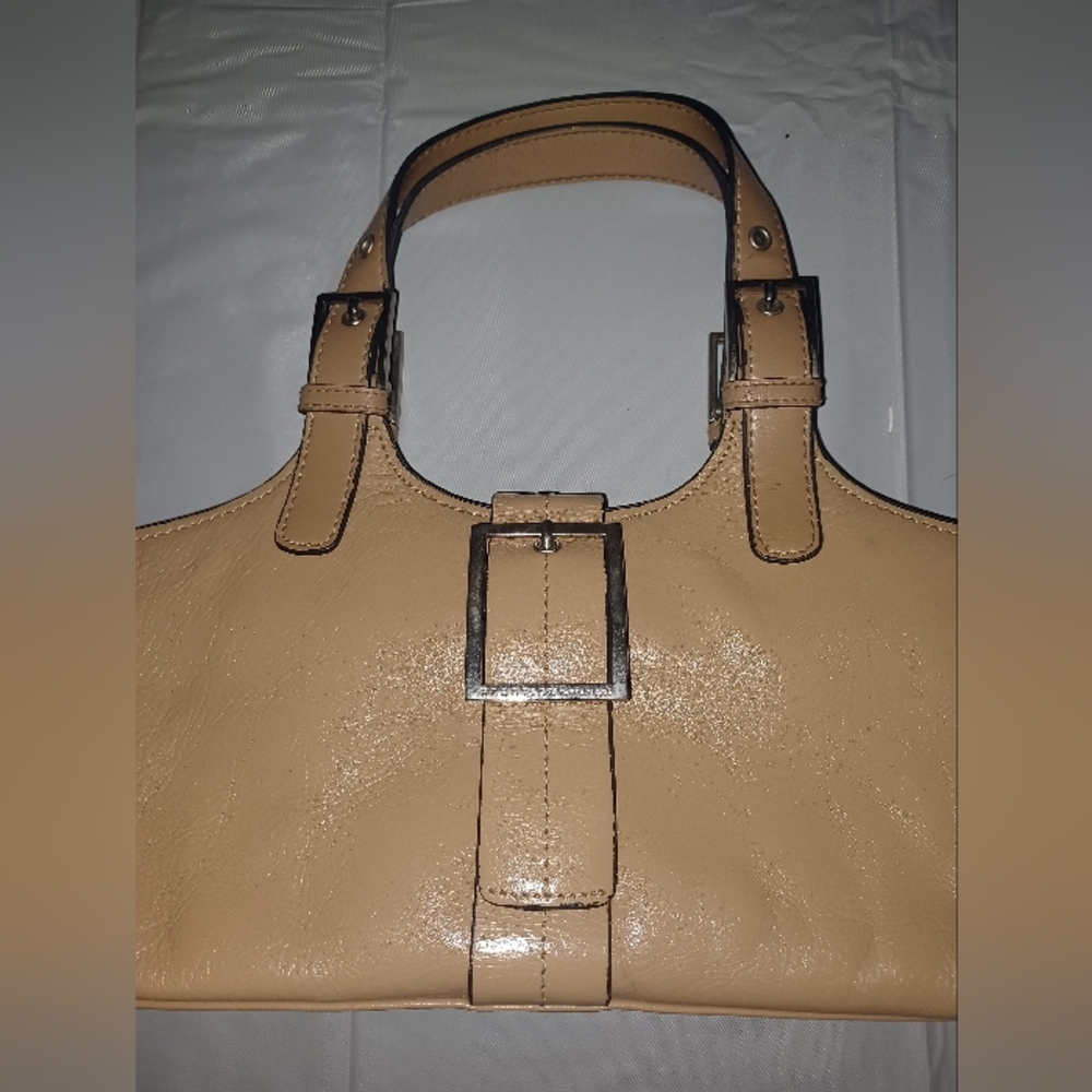 Kenneth Cole  Tan LEATHER ORGANIZER  BAG PURSE